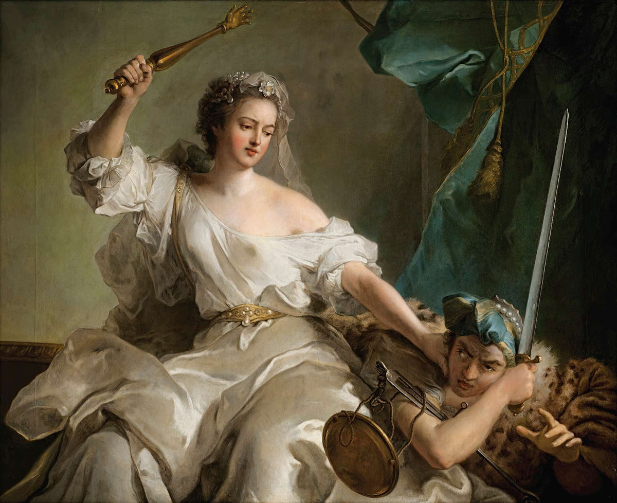 Allegory Of Justice Punishing Injustice by Jean Marc Nattier