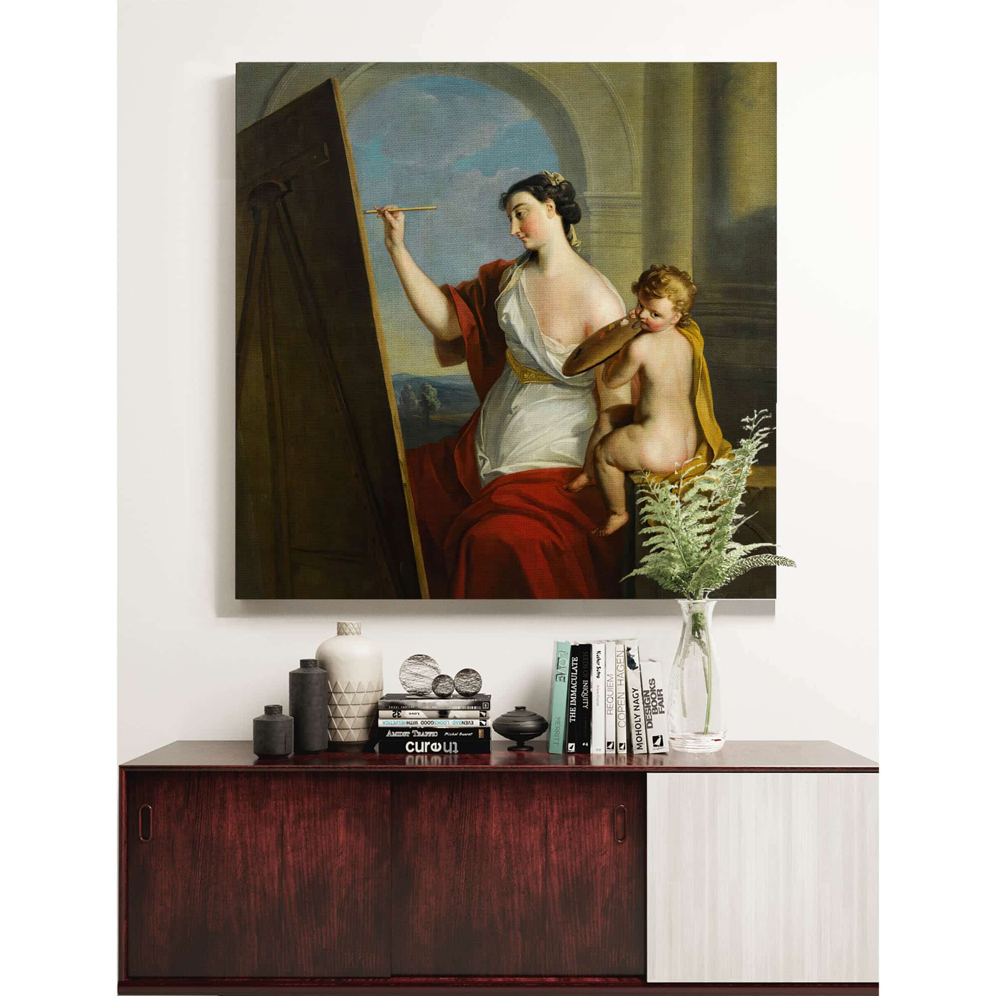 Allegory Of Painting by Philippe Mercier