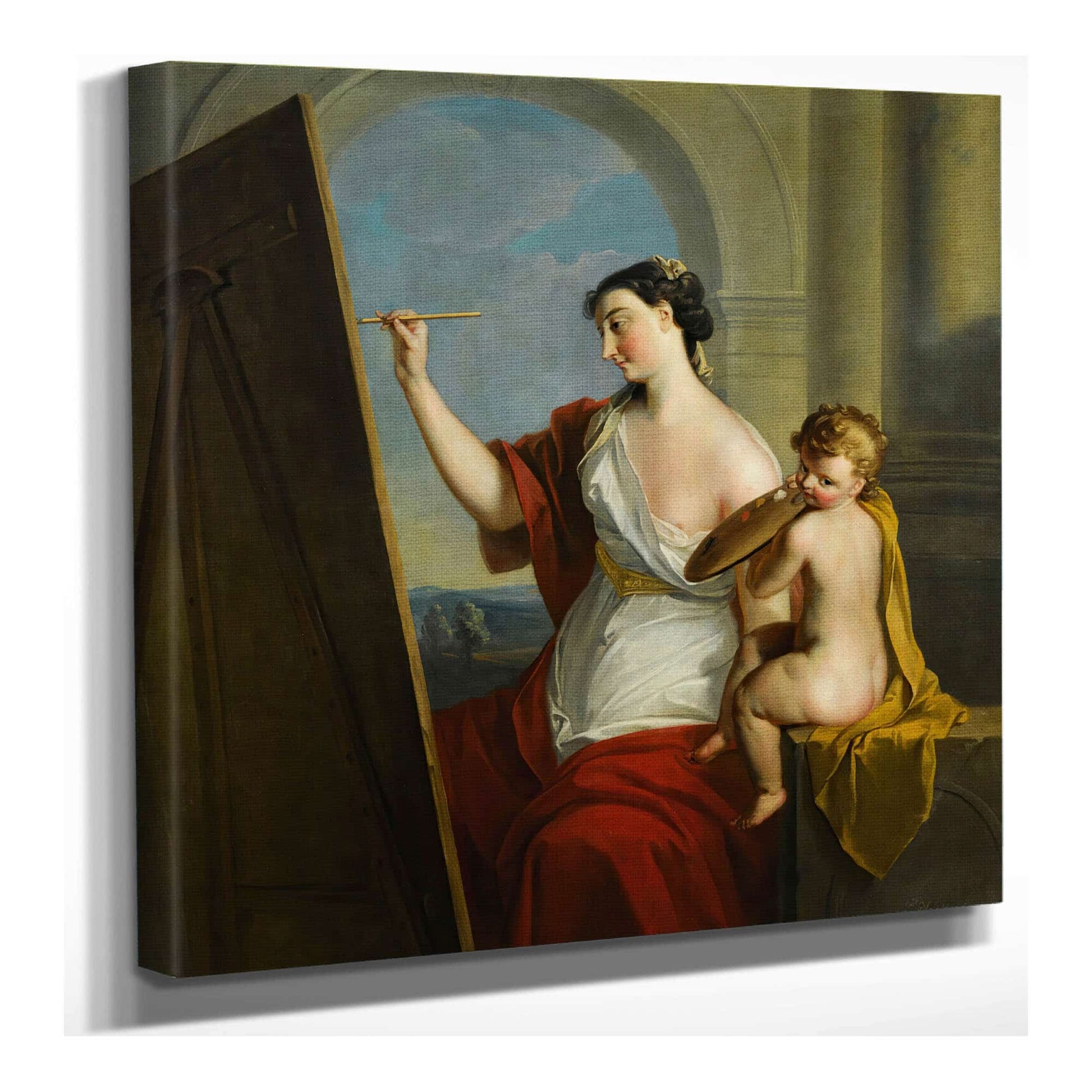 Allegory Of Painting by Philippe Mercier