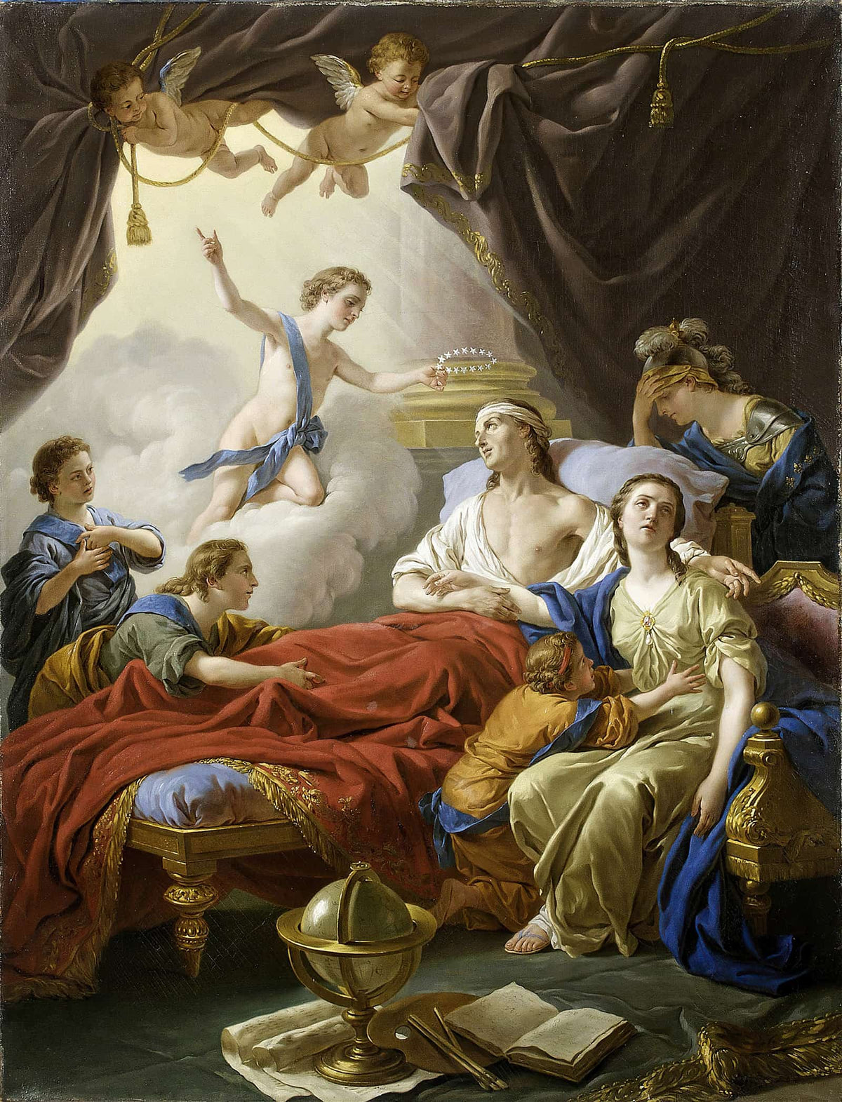 Allegory On The Death Of The Dauphin by Louis Jean Francois Lagrenee