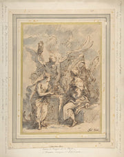 Allegory With Figures Of Hope Time And Death   by Sebastiano Ricci