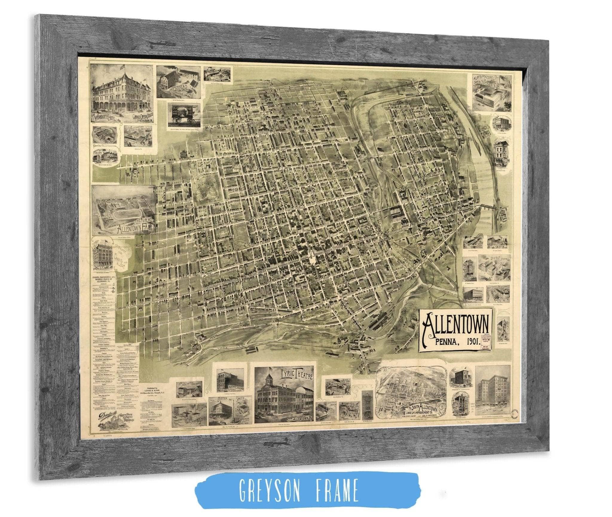 Allentown Penna 1901 State of Pennsylvania