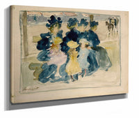 Along The Boulevard by Maurice Prendergast