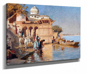 Along The Ghats Mathura by Edwin Lord Weeks