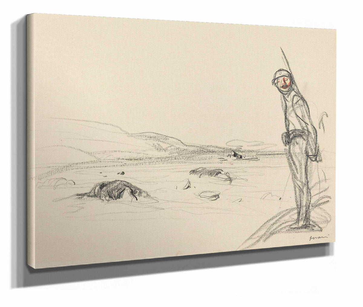 Along The Marne Probably by Jean Louis Forain