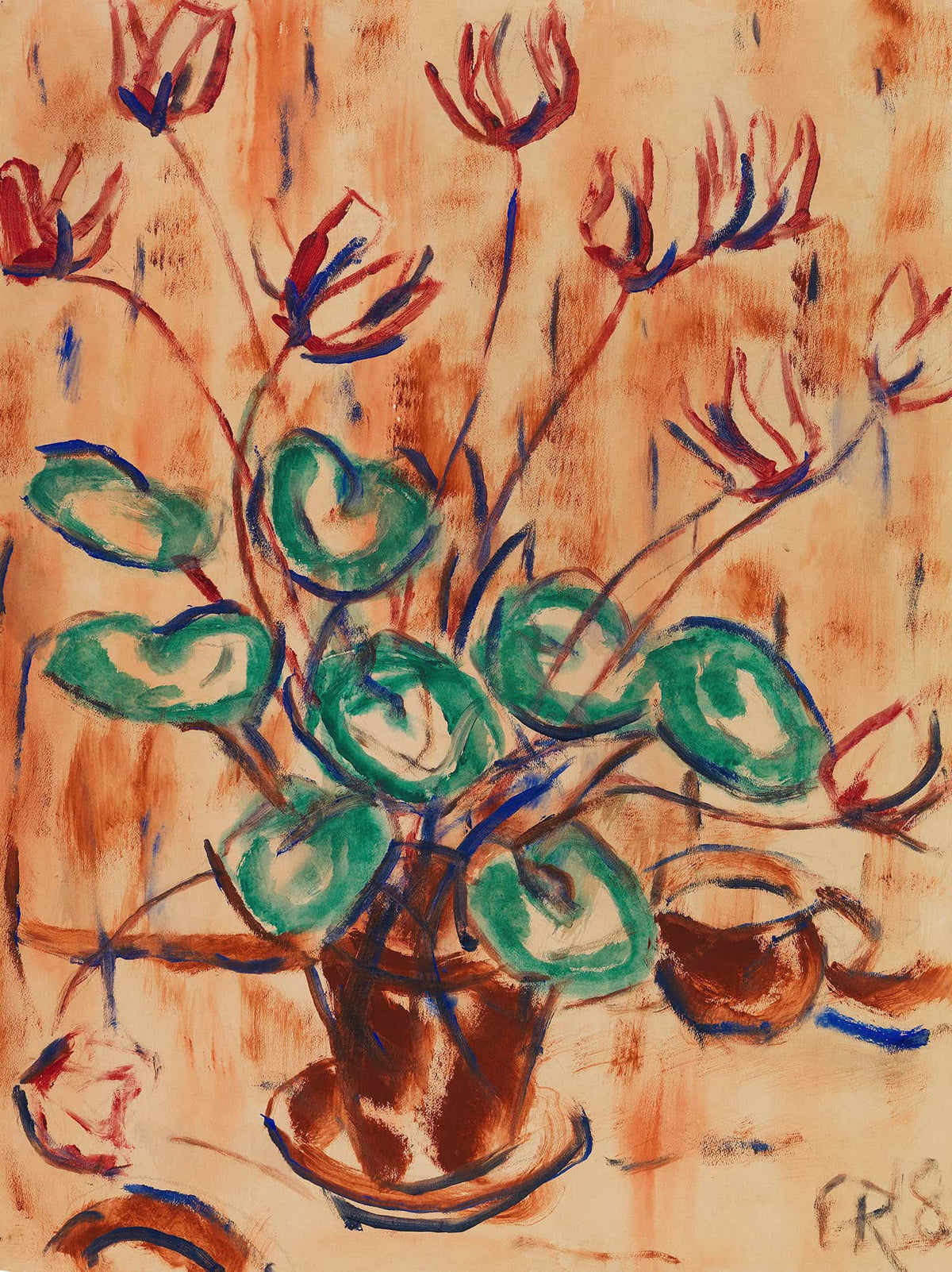 Alpenveilchen by Christian Rohlfs