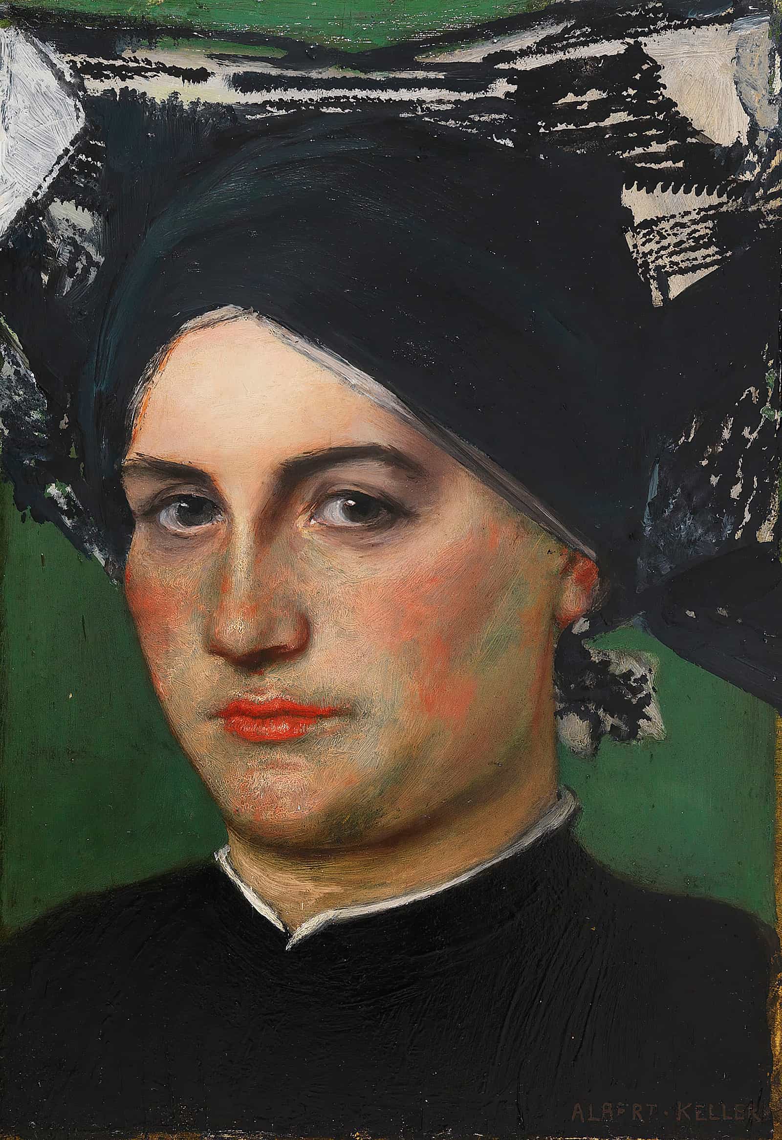 Altdeutsche Frau by Albert Von Keller