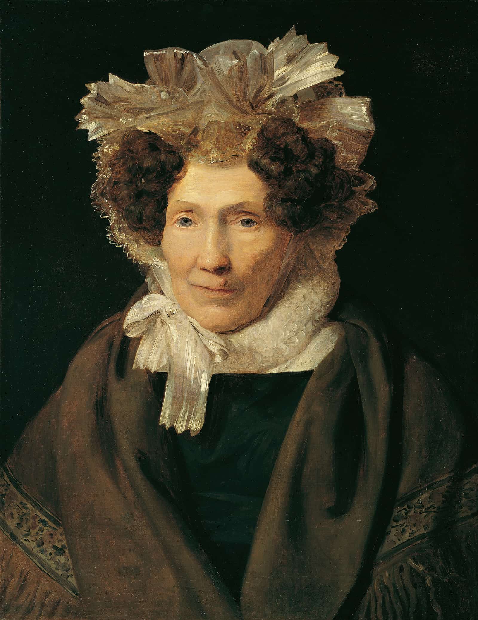 Alte Frau Mit Weiber Banderhaube by Ferdinand Georg Waldmuller