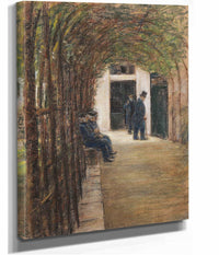 Altmannerhaus In Amsterdam Garten Im Brentanostift In Amsterdam by Max Liebermann
