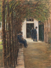 Altmannerhaus In Amsterdam Garten Im Brentanostift In Amsterdam by Max Liebermann