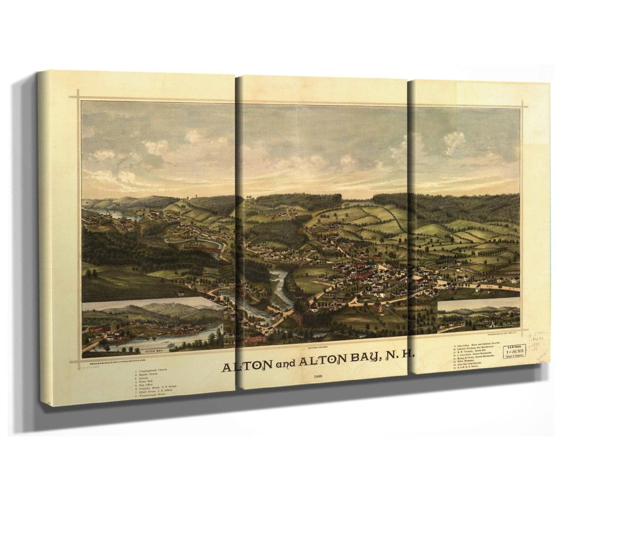 Alton And Alton Bay Nh 1888  State Of New Hampshire