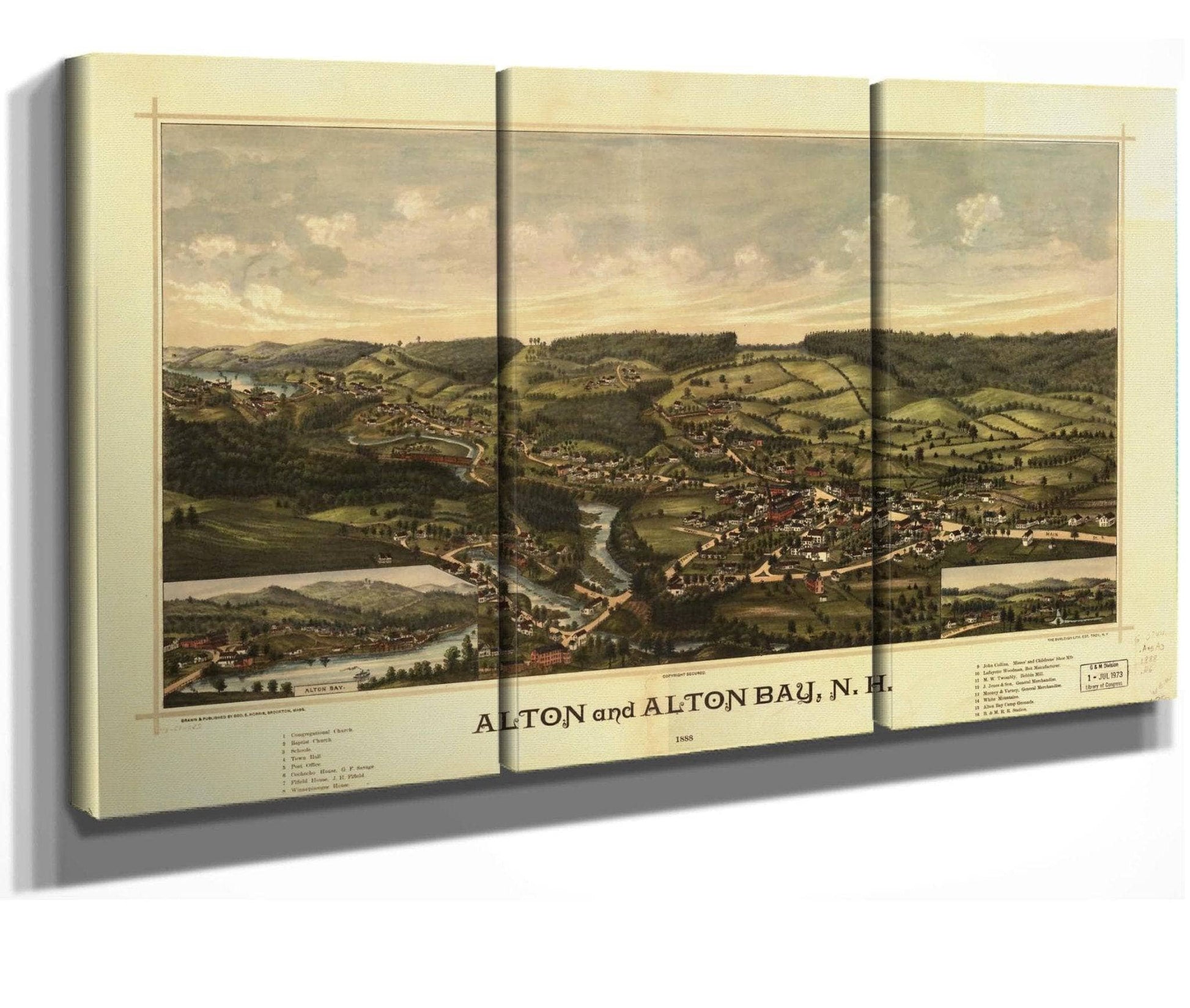 Alton And Alton Bay Nh 1888  State Of New Hampshire