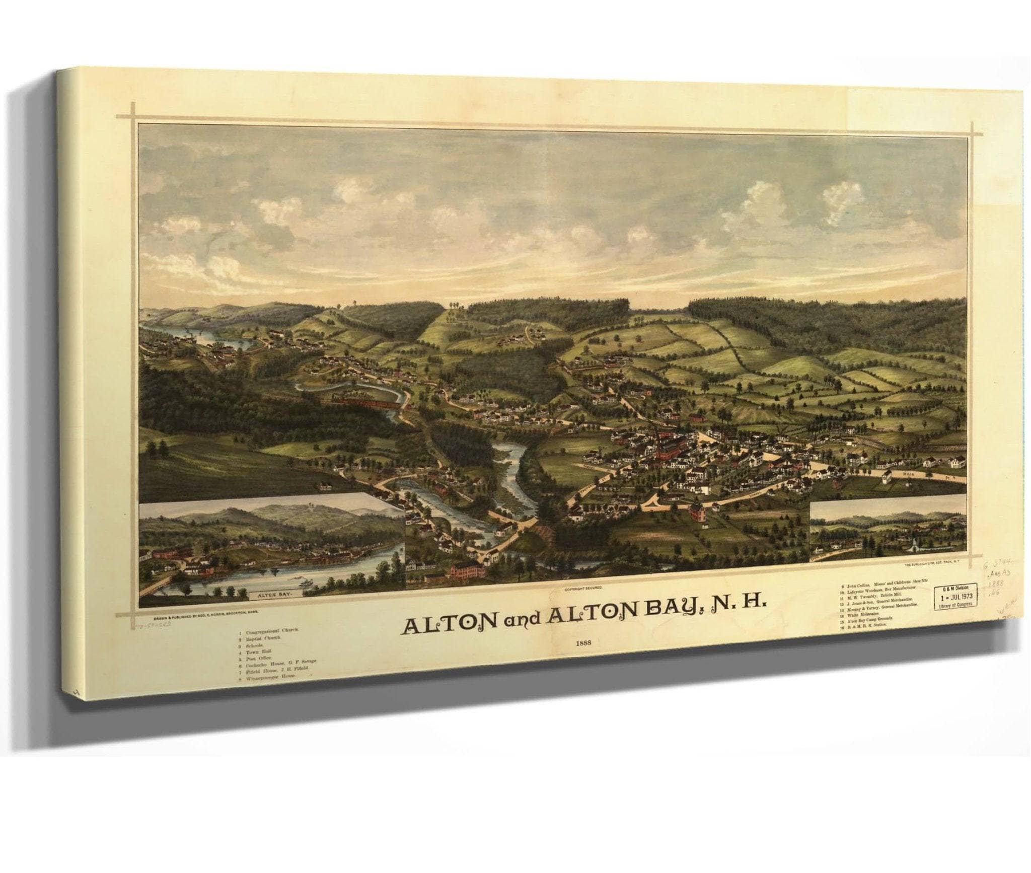 Alton And Alton Bay Nh 1888  State Of New Hampshire