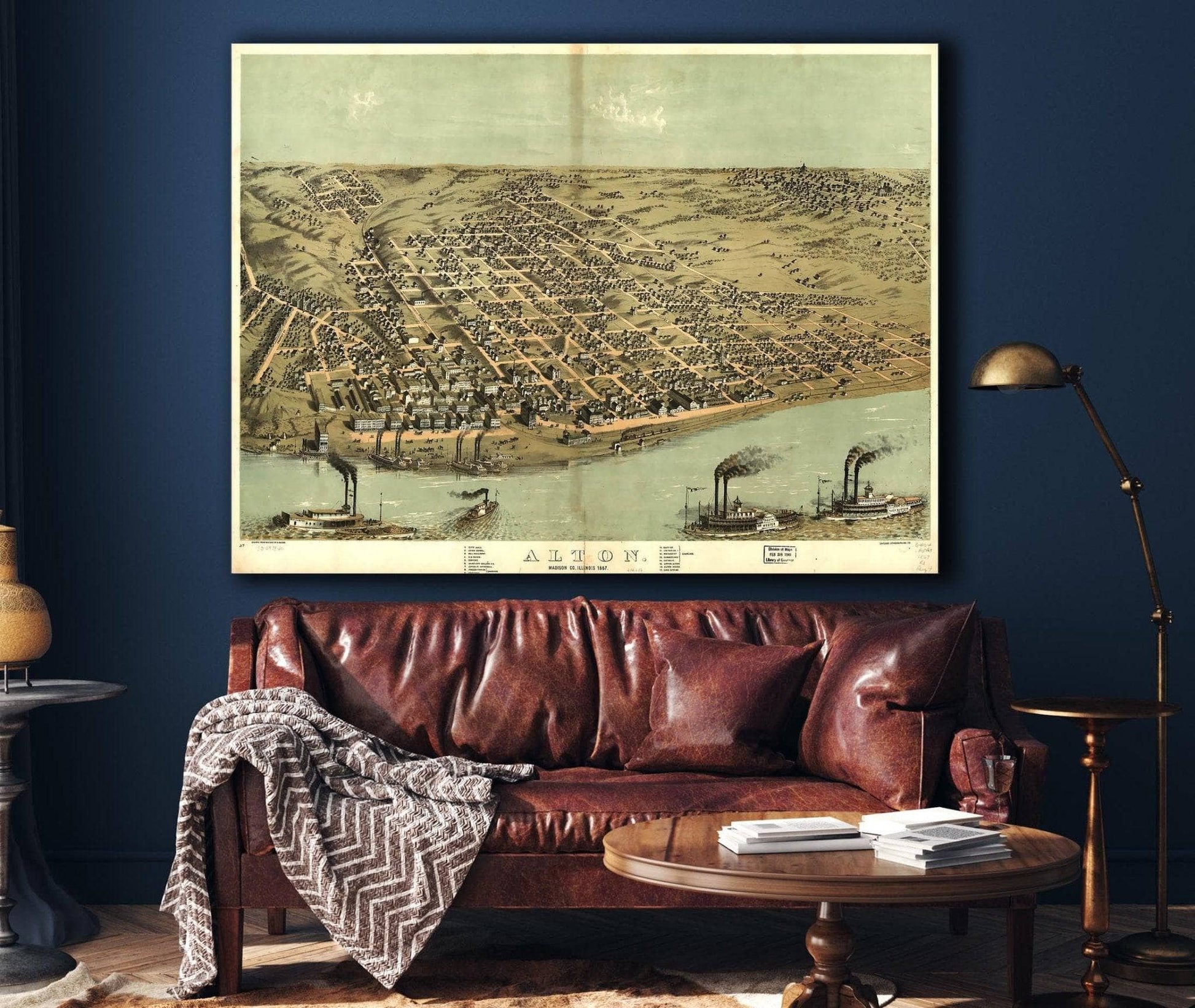 Alton Madison Co Illinois 1867 State of Illinois