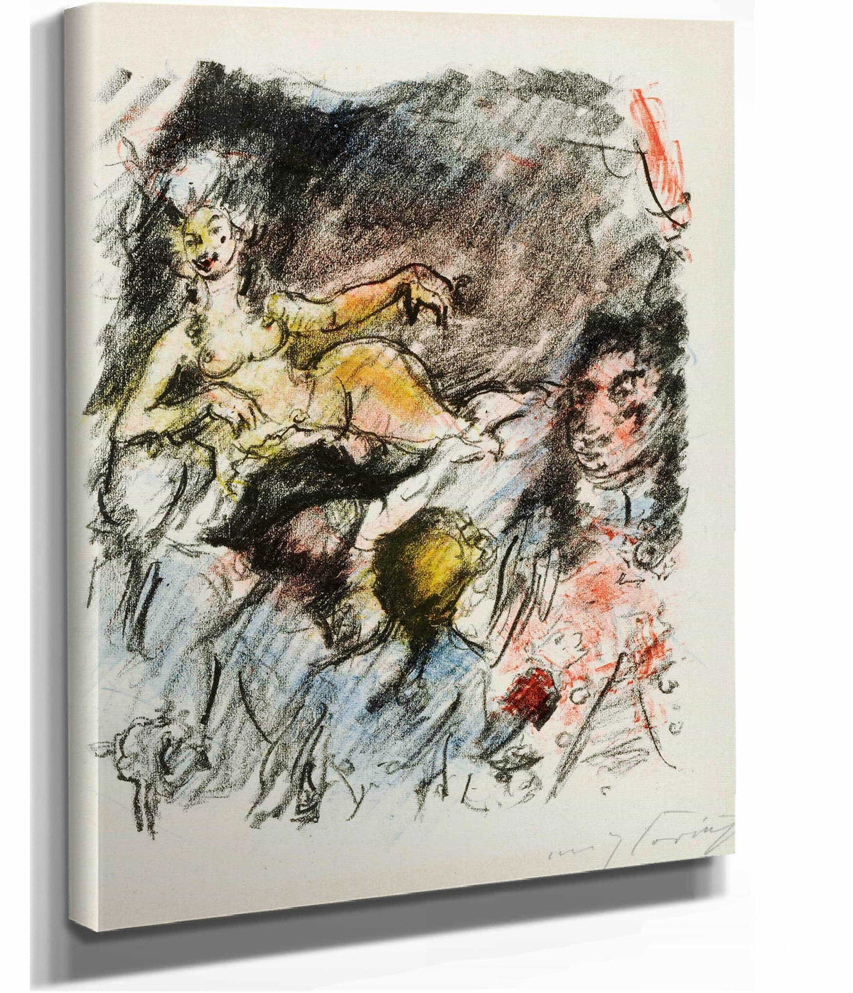 Am Dresdner Hof by Lovis Corinth