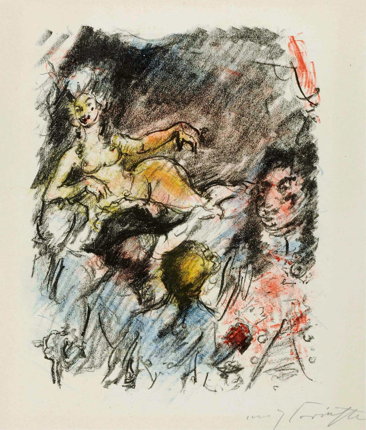 Am Dresdner Hof by Lovis Corinth