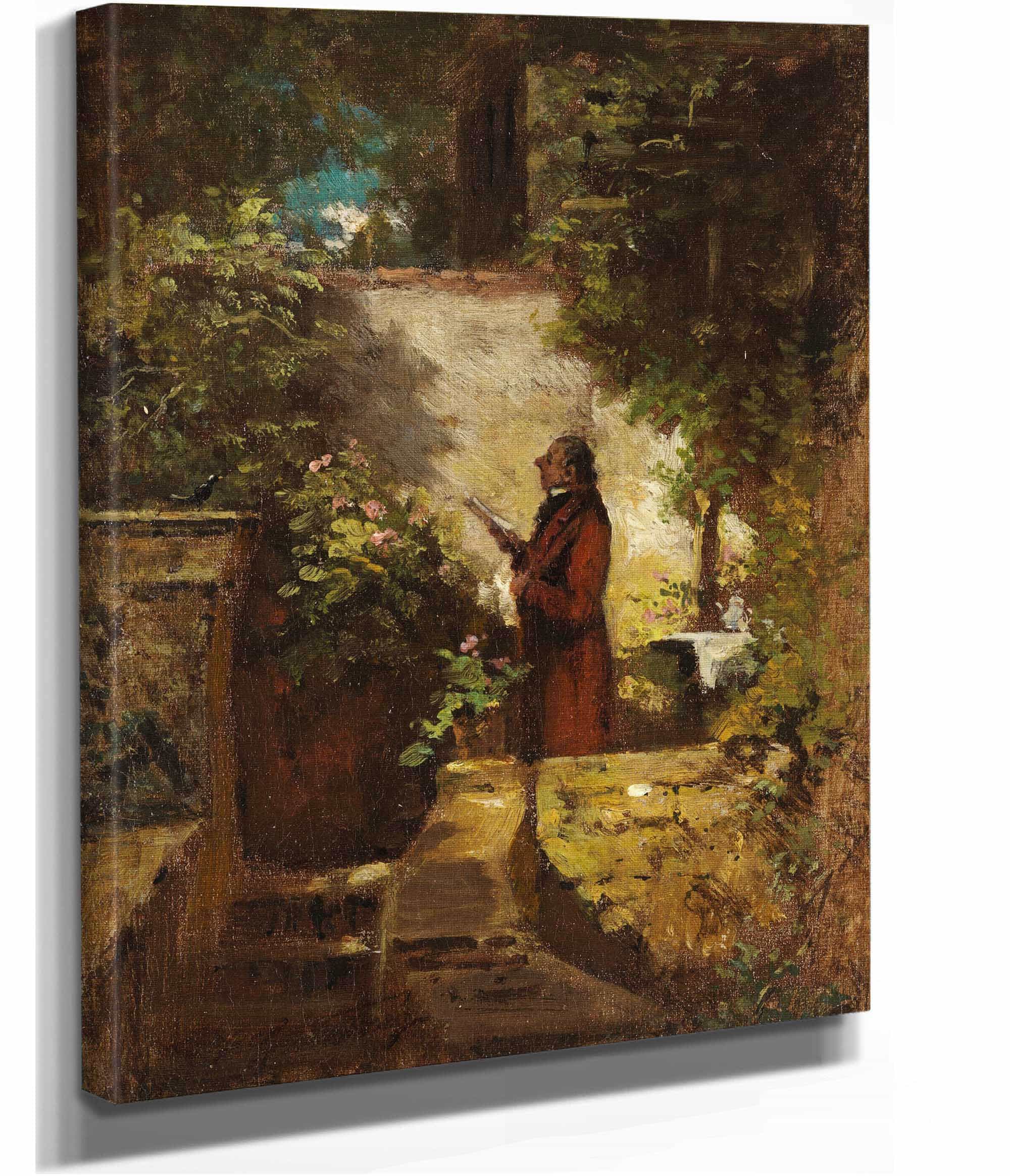 Am Sonntagmorgen by Carl Spitzweg