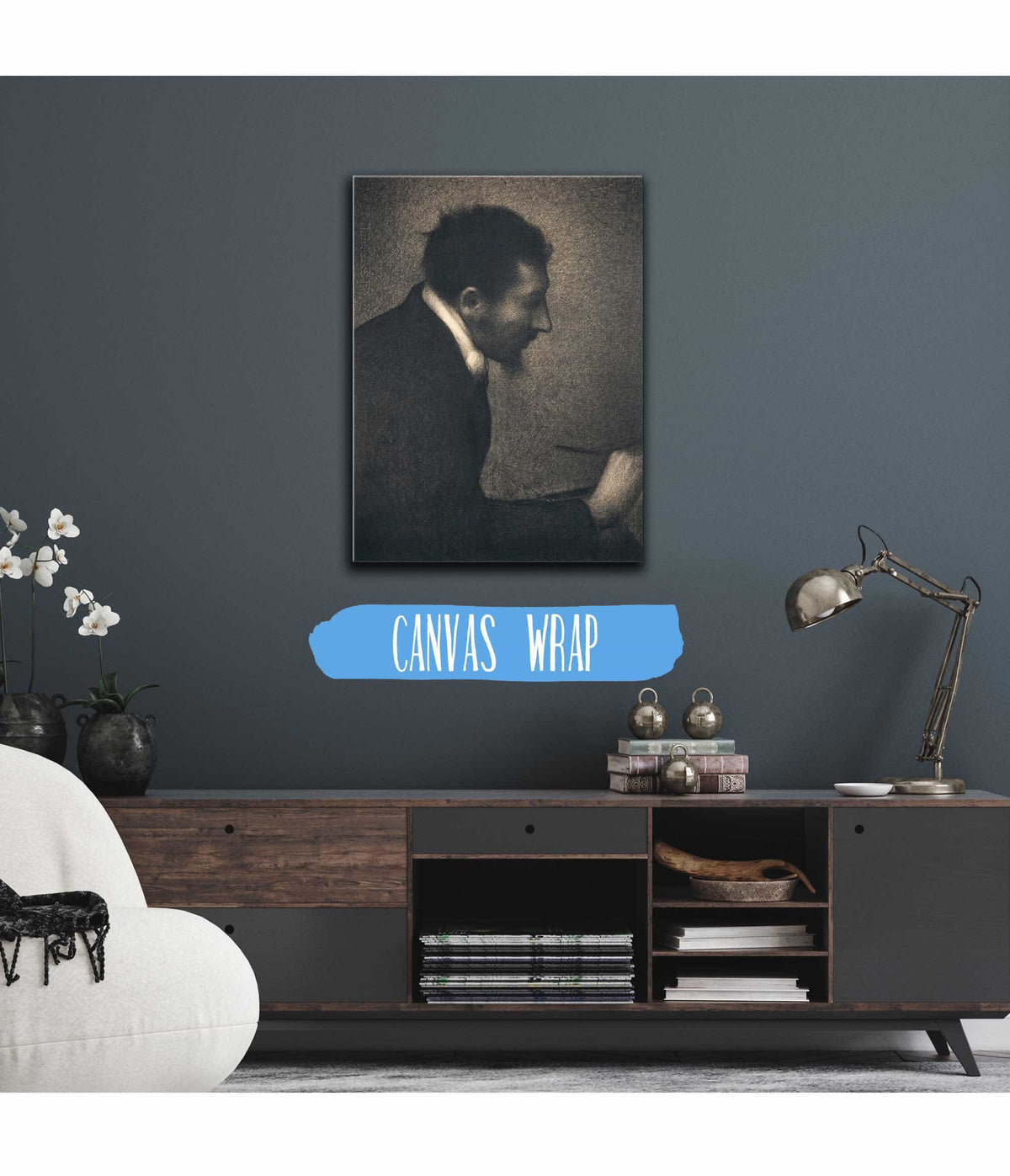 Aman Jean Portrait Of Edmond Francois Aman Jean   by Georges Seurat