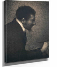 Aman Jean Portrait Of Edmond Francois Aman Jean   by Georges Seurat