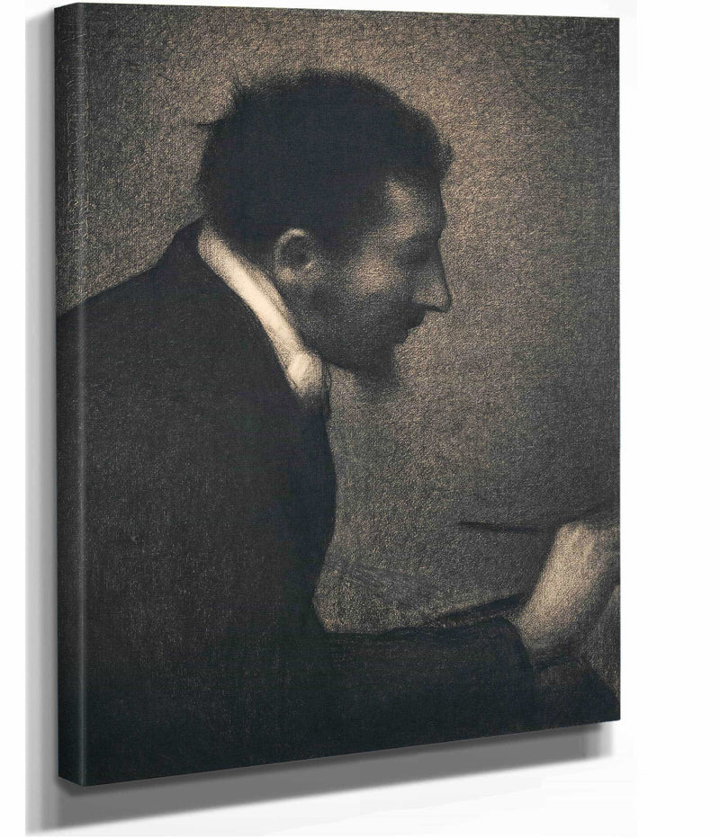 Aman Jean Portrait Of Edmond Francois Aman Jean   by Georges Seurat
