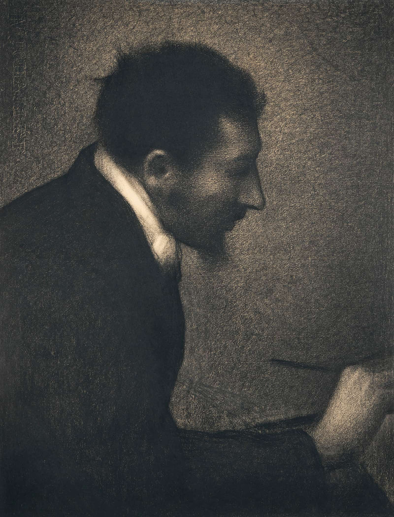 Aman Jean Portrait Of Edmond Francois Aman Jean   by Georges Seurat