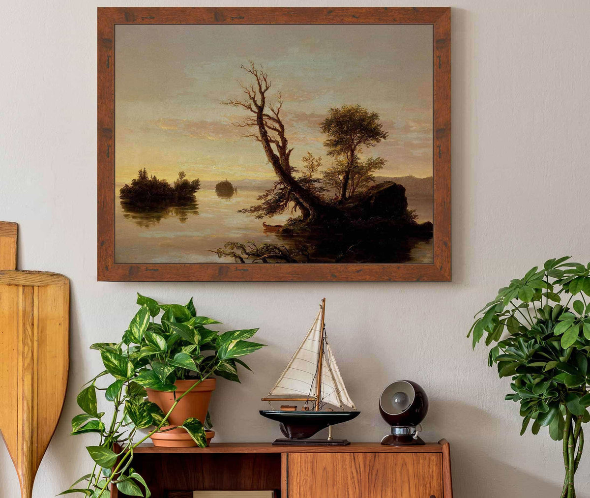 American Lake Scene by Thomas Cole