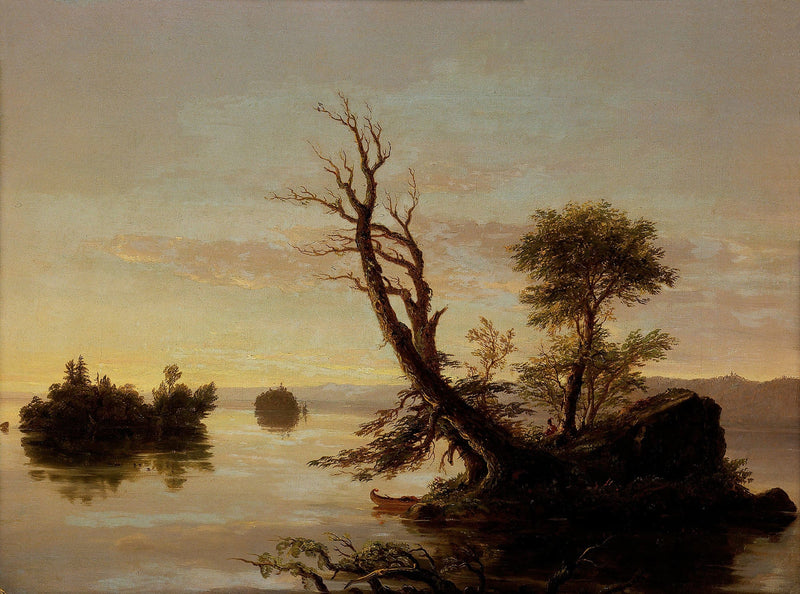 American Lake Scene by Thomas Cole