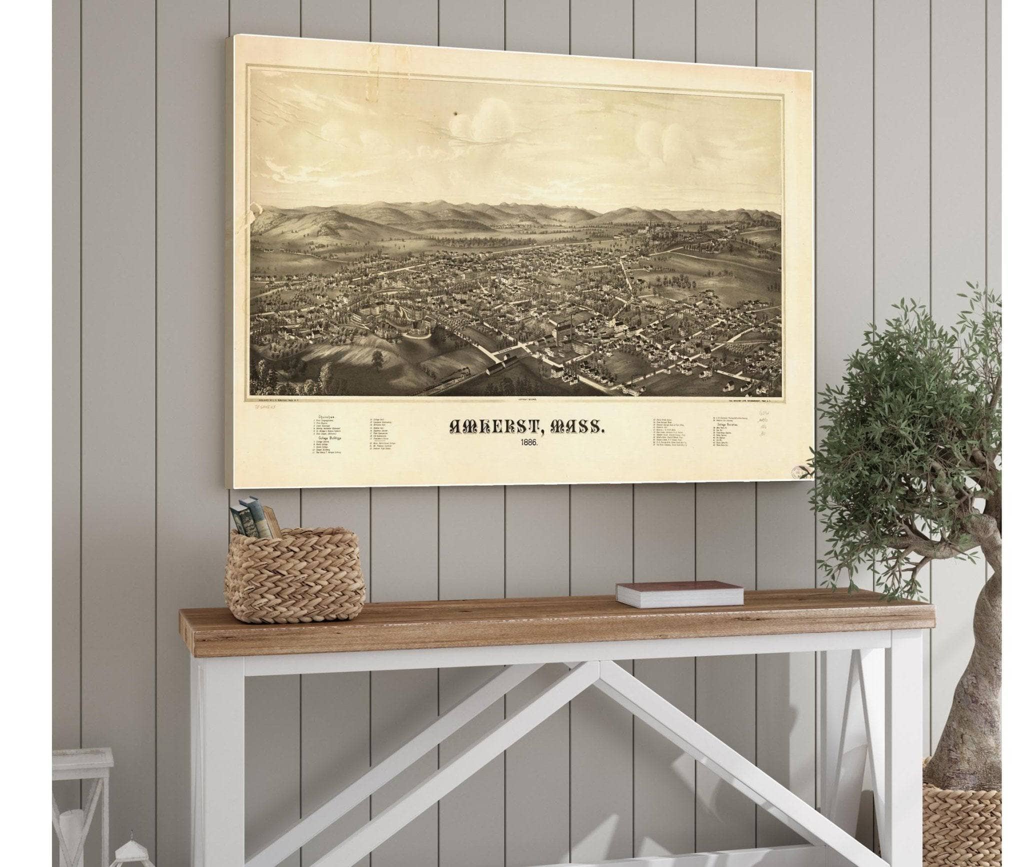 Amherst Mass 1886  State Of Massachusetts