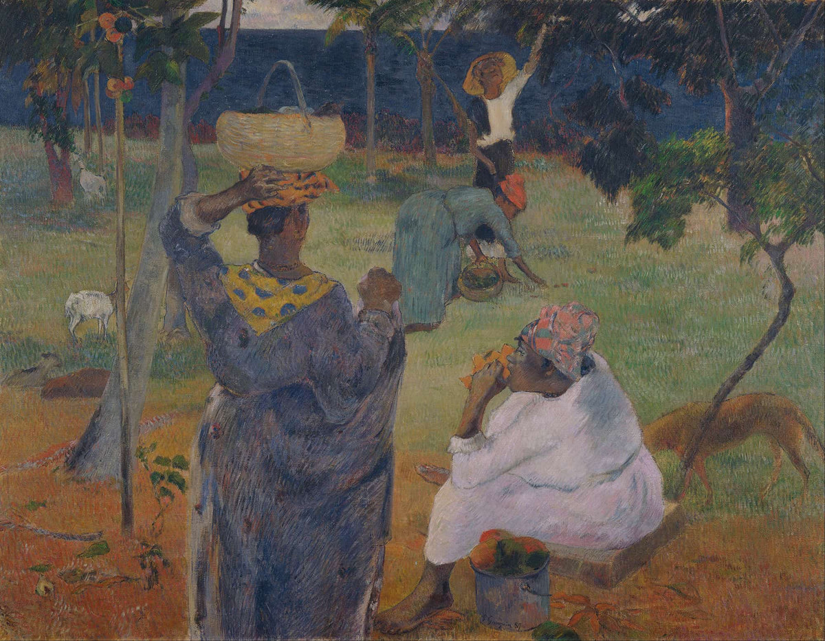 Among The Mangoes At Martinique by Paul Gauguin