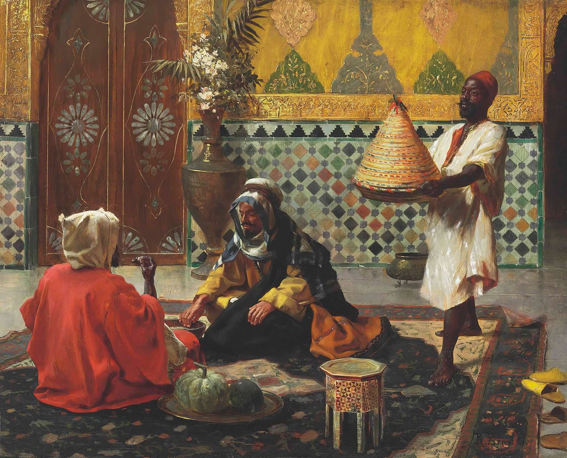 An Afternoon Discussion by Rudolf Ernst