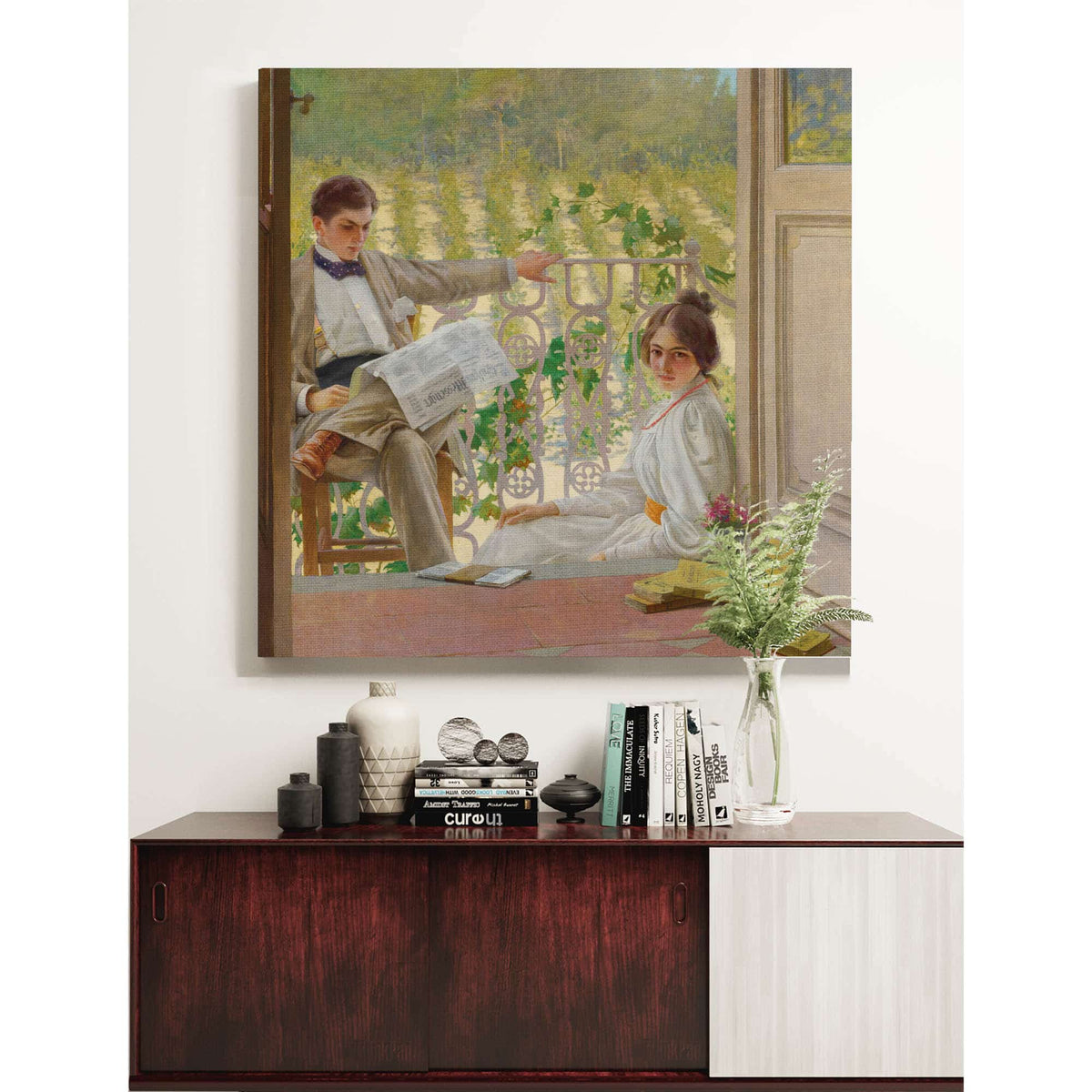 An Afternoon On The Porch by Vittorio Matteo Corcos