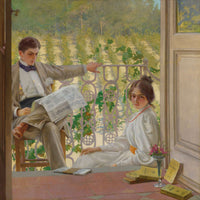 An Afternoon On The Porch by Vittorio Matteo Corcos