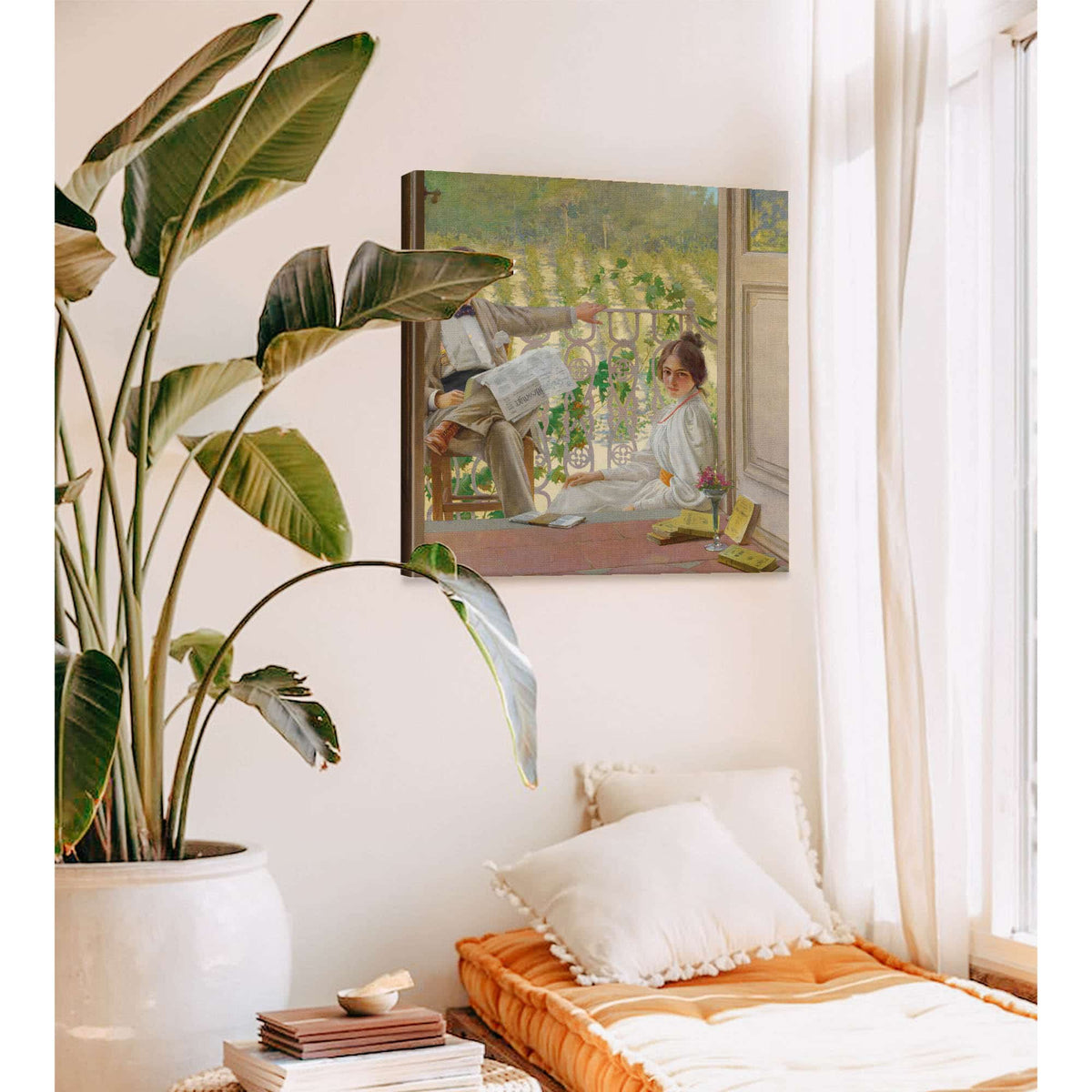 An Afternoon On The Porch by Vittorio Matteo Corcos