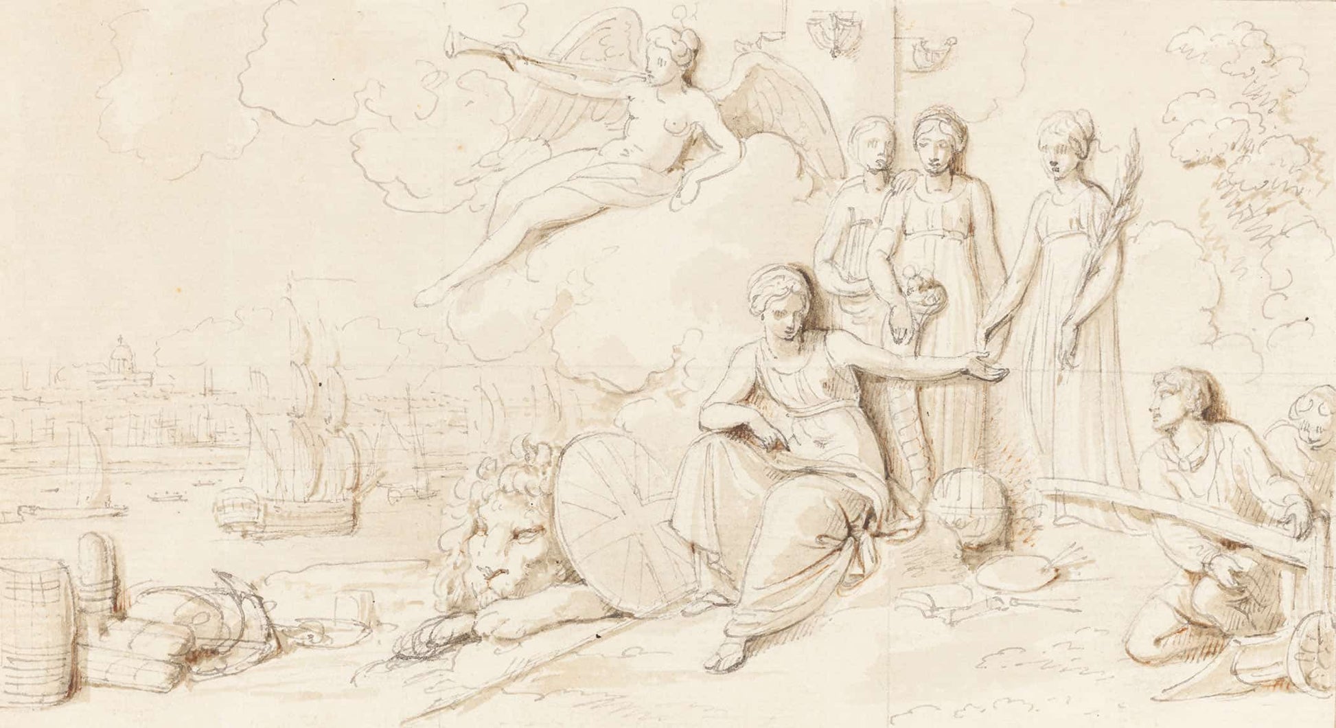 An Allegory Of Britains Mercantile Power by Robert Smirke