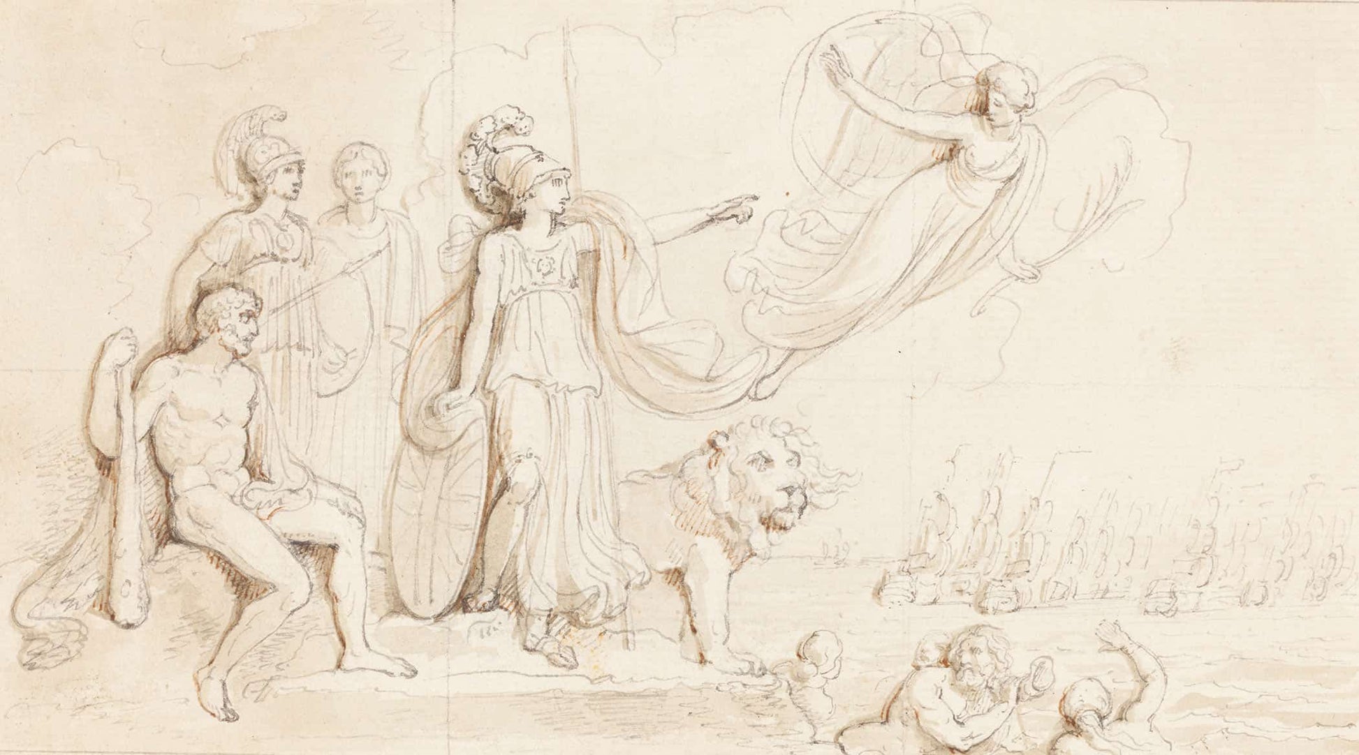 An Allegory Of Britains Naval Might by Robert Smirke