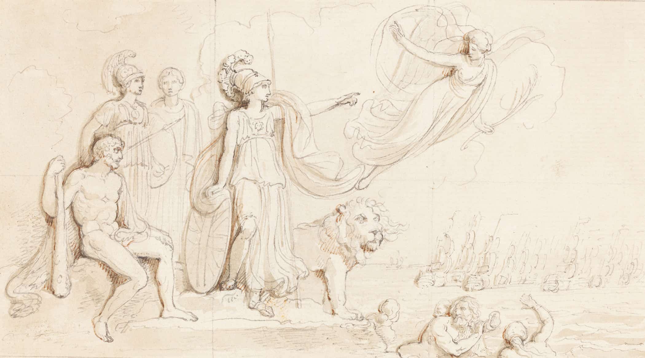 An Allegory Of Britains Naval Might by Robert Smirke
