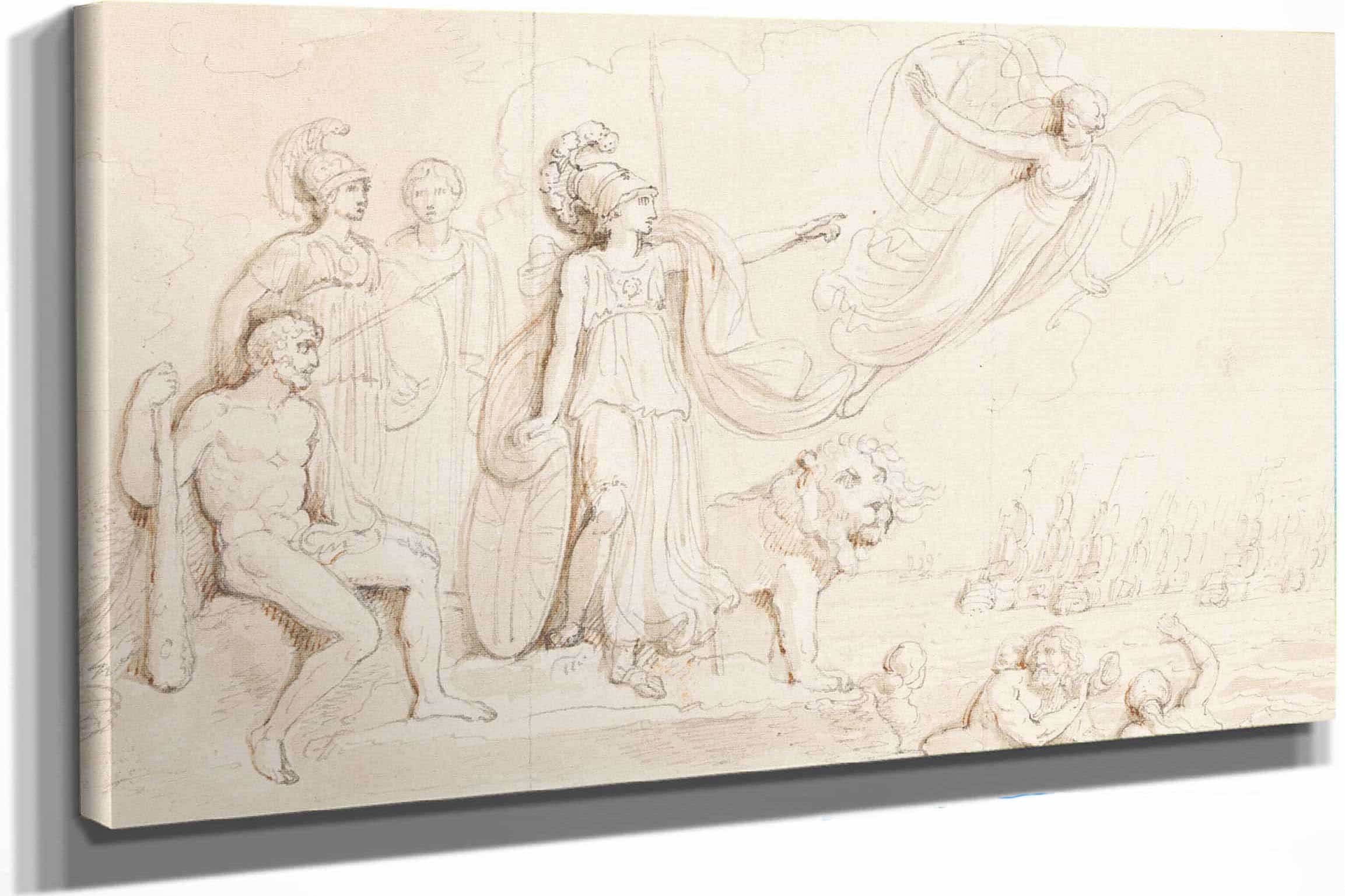 An Allegory Of Britains Naval Might by Robert Smirke