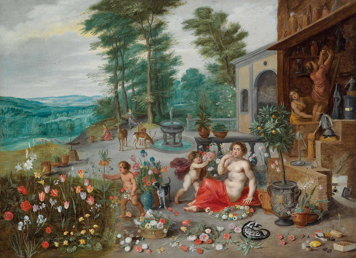 An Allegory Of Smell S by Jan Brueghel The Younger