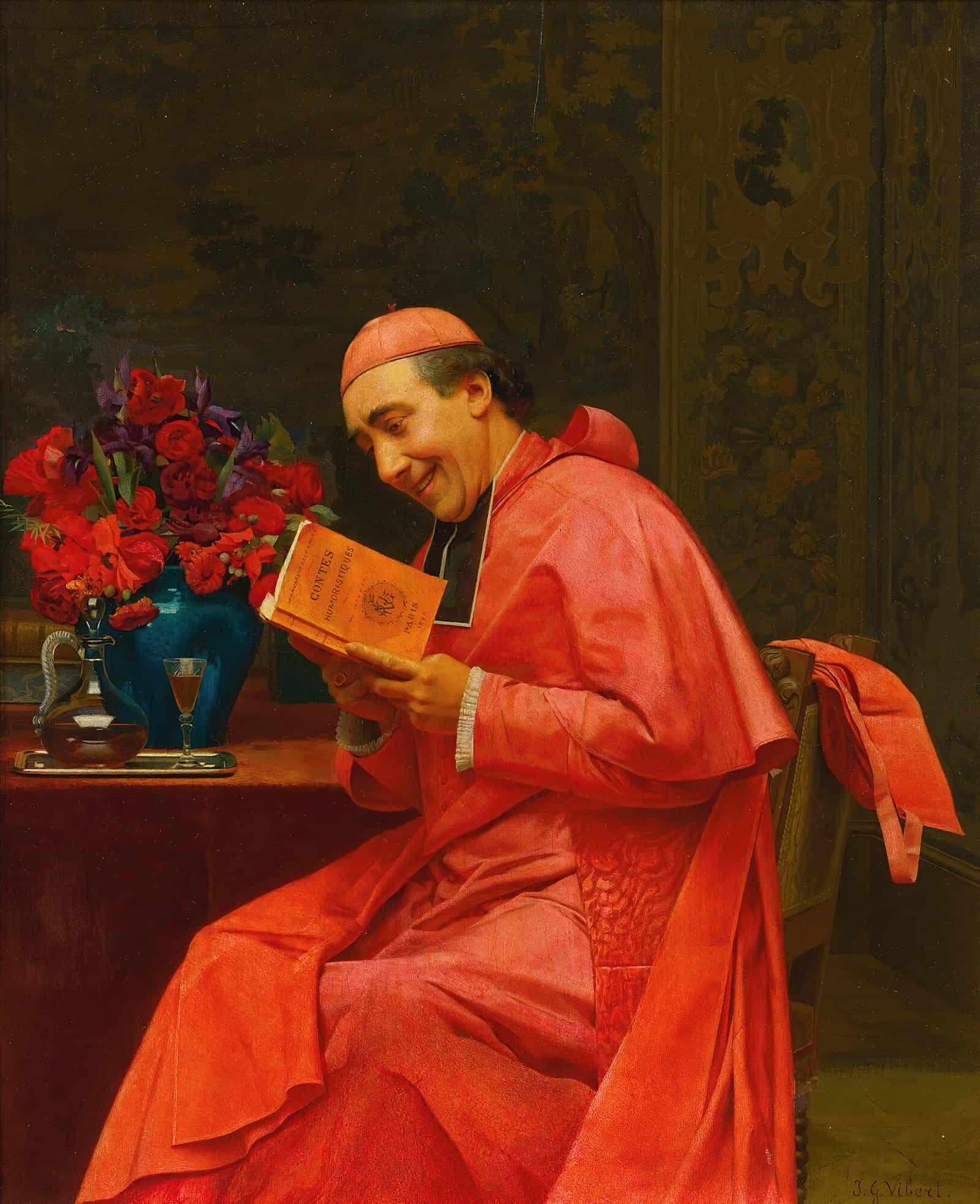 An Amusing Read by Jehan Georges Vibert