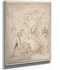 An Apparition   by Salvator Rosa