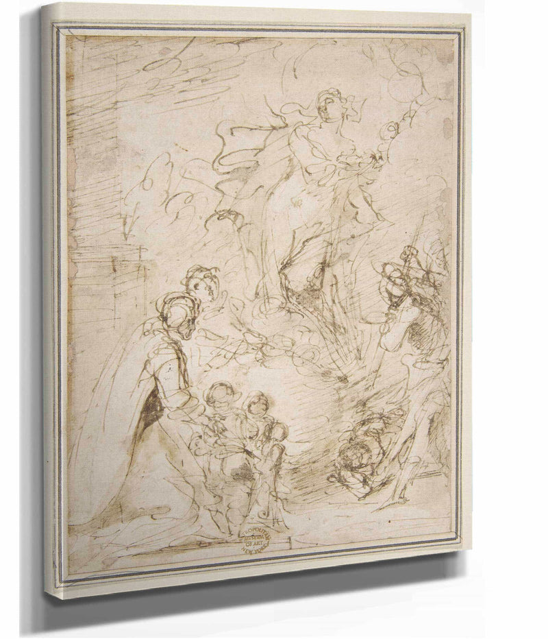 An Apparition   by Salvator Rosa