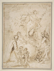 An Apparition   by Salvator Rosa