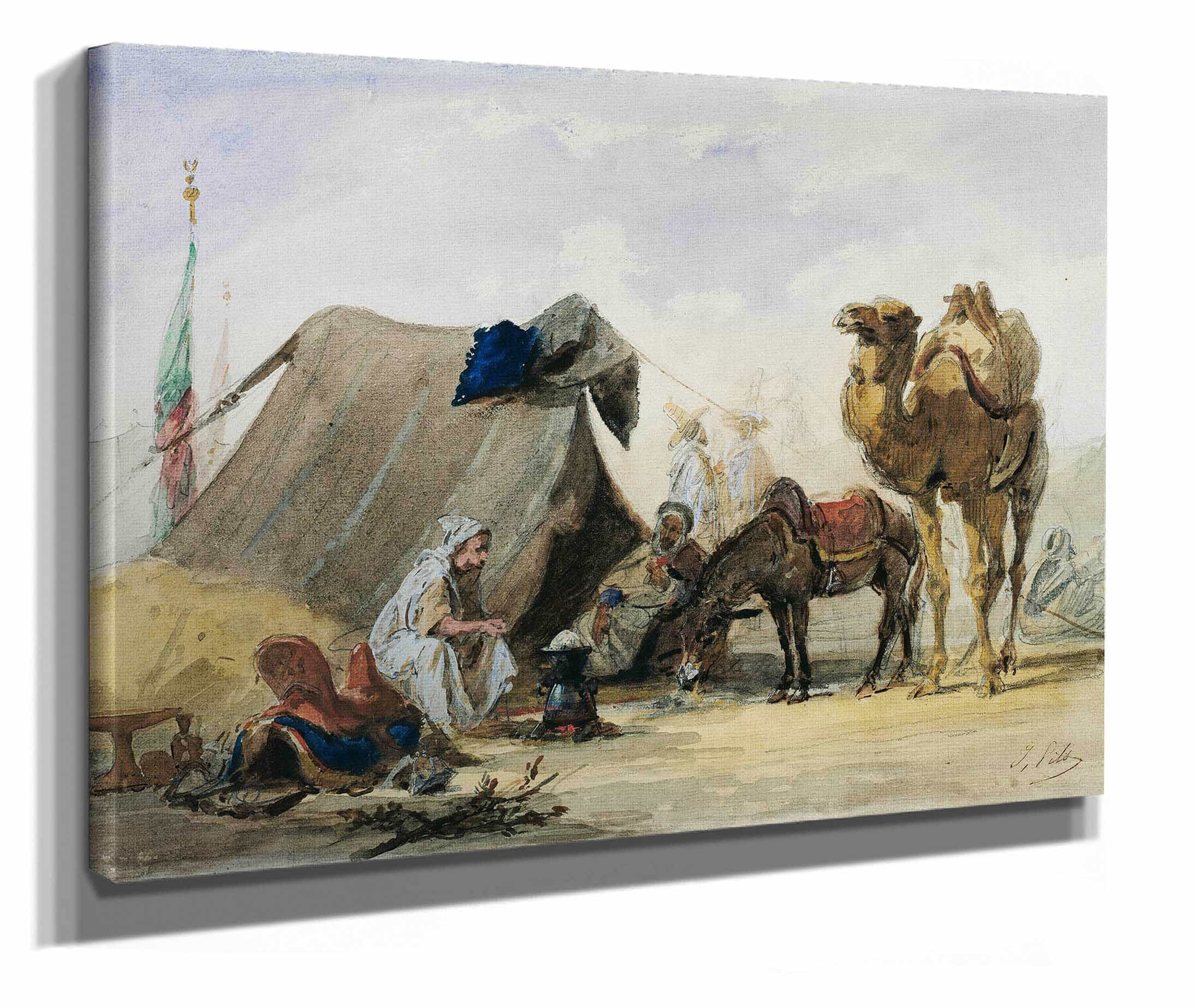 An Arab Encampment by Isidore Pils