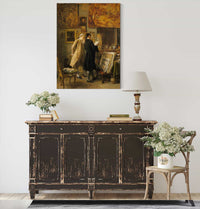 An Artist Showing His Work by Ernest Meissonier