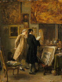 An Artist Showing His Work by Ernest Meissonier