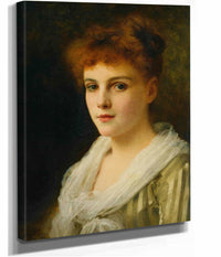 An Auburn Haired Beauty by Gustave Jean Jacquet