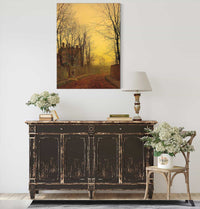 An Autumn Lane by John Atkinson Grimshaw