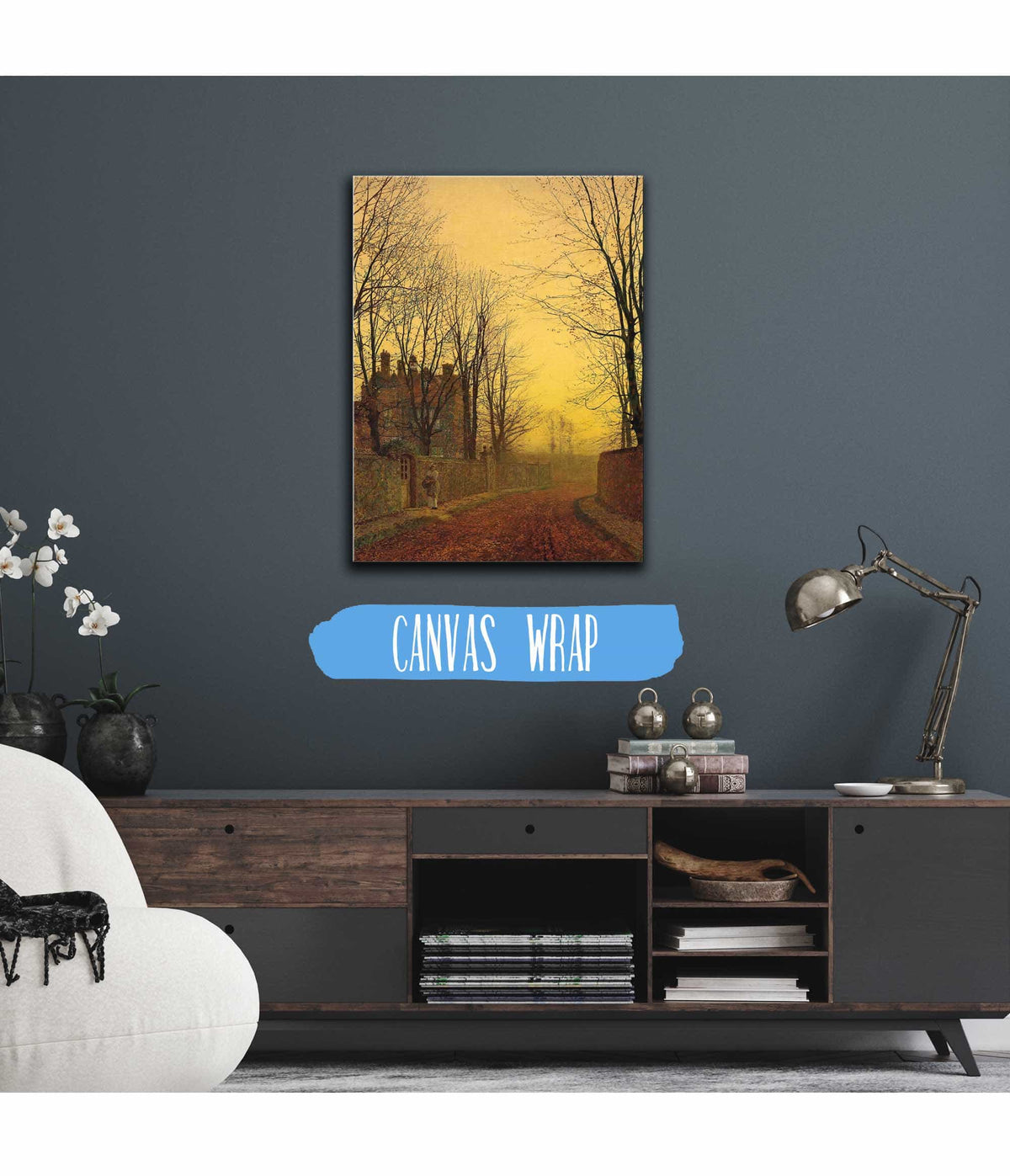 An Autumn Lane by John Atkinson Grimshaw