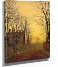 An Autumn Lane by John Atkinson Grimshaw