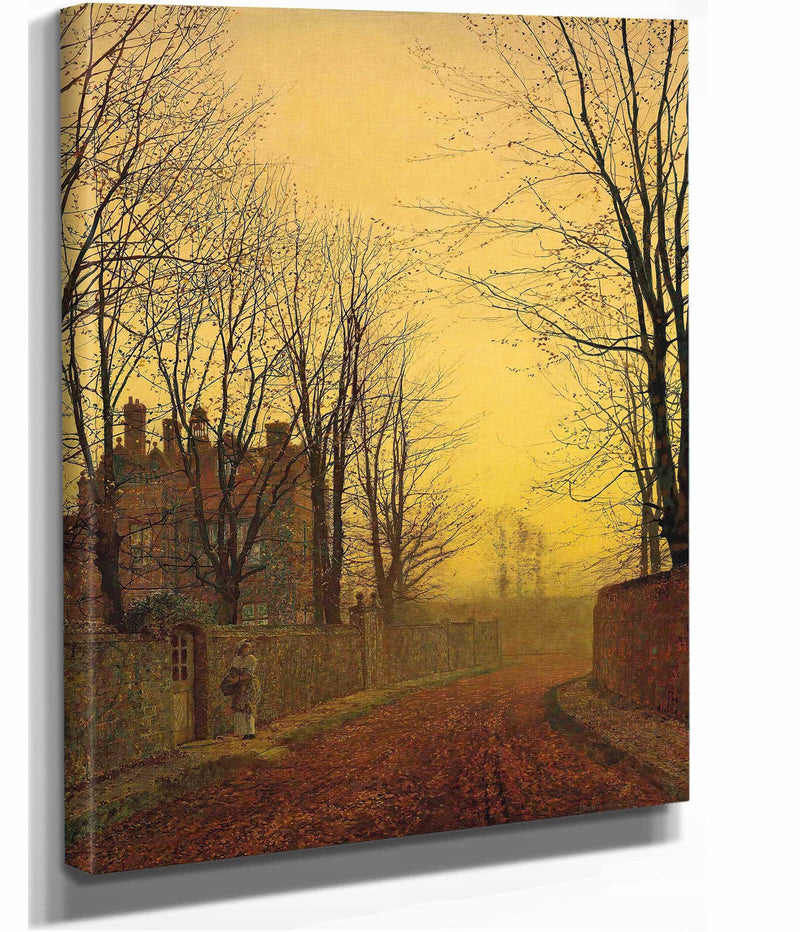 An Autumn Lane by John Atkinson Grimshaw